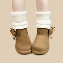 Cozy Fuzzy Bear Ultra Soft Beige Winter Boots - Women's Bear Bobo's House 