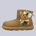 Cozy Fuzzy Bear Ultra Soft Beige Winter Boots - Women's Bear Bobo's House US 5 | EU 35 