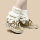 Cozy Kitty Ultra Chunky Beige Mid Top Shoes - Women's Cat Bobo's House 