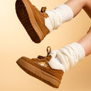 Cozy Kitty Ultra Chunky Brown Mid Top Shoes - Women's Cat Bobo's House 