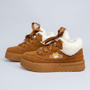 Cozy Kitty Ultra Chunky Brown Mid Top Shoes - Women's Cat Bobo's House 