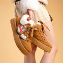 Cozy Penguin Ultra Chunky Brown Mid Top Shoes - Women's Penguin Bobo's House 