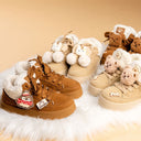 Cozy Penguin Ultra Chunky Brown Mid Top Shoes - Women's Penguin Bobo's House 