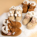 Cozy Penguin Ultra Chunky Brown Mid Top Shoes - Women's Penguin Bobo's House 