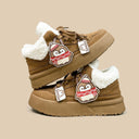 Cozy Penguin Ultra Chunky Brown Mid Top Shoes - Women's Penguin Bobo's House 