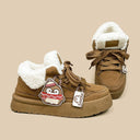 Cozy Penguin Ultra Chunky Brown Mid Top Shoes - Women's Penguin Bobo's House 