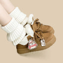 Cozy Penguin Ultra Chunky Brown Mid Top Shoes - Women's Penguin Bobo's House 