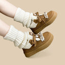 Cozy Reindeer Ultra Chunky Brown Mid Top Shoes - Women's Reindeer Bobo's House 