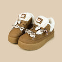 Cozy Reindeer Ultra Chunky Brown Mid Top Shoes - Women's Reindeer Bobo's House 