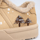 Cozy Sleepy Reindeer Chunky Beige Foldover Shoes - Women's Reindeer Bobo's House 