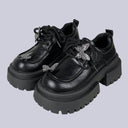 Crystal Butterfly Dark Kawaii Platform Oxford Shoes - Women's Butterfly Bobo's House US 5 | EU 35 