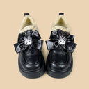 Cursed Bunny Bow Sherpa Platform Loafers - Women's Bunny Bobo's House 