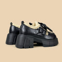 Cursed Bunny Bow Sherpa Platform Loafers - Women's Bunny Bobo's House 