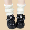 Cursed Bunny Bow Sherpa Platform Loafers - Women's Bunny Bobo's House 