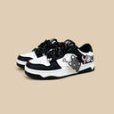 Cute Heart Neko Chunky Black Shoes - Unisex Cat Bobo's House 