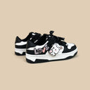 Cute Heart Neko Chunky Black Shoes - Unisex Cat Bobo's House 