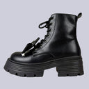 Dark Angel Skull Dark Kawaii Platform Boots - Women's Skeleton Bobo's House 