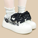 Dark Chibi Vibe Print Chunky Sneakers - Women's Demon Bobo's House 