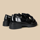 Dark Cross Cat Black Patent Platform Loafers - Women's Cat Bobo's House 