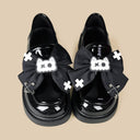 Dark Cross Cat Black Patent Platform Loafers - Women's Cat Bobo's House 
