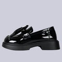 Dark Cross Cat Black Patent Platform Loafers - Women's Cat Bobo's House 