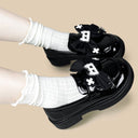 Dark Cross Cat Black Patent Platform Loafers - Women's Cat Bobo's House 