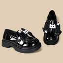 Dark Cross Cat Black Patent Platform Loafers - Women's Cat Bobo's House 