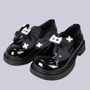 Dark Cross Cat Black Patent Platform Loafers - Women's Cat Bobo's House US 5 | EU 35 