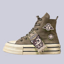 Dark Demon Cat Love High Top Sneakers - Women's Demon Bobo's House 