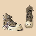 Dark Demon Cat Love High Top Sneakers - Women's Demon Bobo's House 