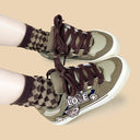 Dark Demon Cat Love Low Top Mesh Sneakers - Unisex Demon Bobo's House 