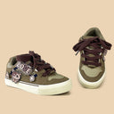 Dark Demon Cat Love Low Top Mesh Sneakers - Unisex Demon Bobo's House 