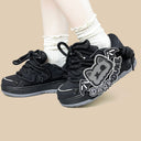 Dark Duke Gothic Bat Chunky Black Sneakers – Unisex Bat Bobo's House 