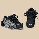 Dark Duke Gothic Bat Chunky Black Sneakers – Unisex Bat Bobo's House 