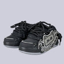 Dark Duke Gothic Bat Chunky Black Sneakers – Unisex Bat Bobo's House 