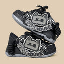 Dark Duke Gothic Bat Chunky Black Sneakers – Unisex Bat Bobo's House 
