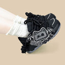 Dark Duke Gothic Bat Chunky Black Sneakers – Unisex Bat Bobo's House 