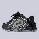 Dark Duke Gothic Bat Chunky Black Sneakers – Unisex Bat Bobo's House M 3.5 | W 5.5 | EU 36 