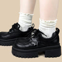 Dark Kawaii Bat Chunky Platform Oxford Shoes - Women's Bat Bobo's House 
