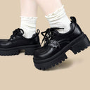 Dark Kawaii Bat Chunky Platform Oxford Shoes - Women's Bat Bobo's House 