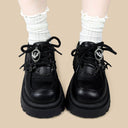 Dark Kawaii Bat Chunky Platform Oxford Shoes - Women's Bat Bobo's House 