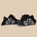 Dark Kawaii Capsule Cat Chunky Black Sneakers – Unisex Cat Bobo's House 