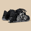 Dark Kawaii Capsule Cat Chunky Black Sneakers – Unisex Cat Bobo's House 