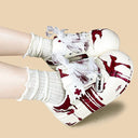 Dark Kawaii Crimson Splatter Handpainted Chunky Sneakers – Women's Bobo's House 