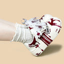 Dark Kawaii Crimson Splatter Handpainted Chunky Sneakers – Women's Bobo's House 