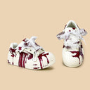 Dark Kawaii Crimson Splatter Handpainted Chunky Sneakers – Women's Bobo's House 