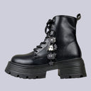 Dark Kawaii Ghost Charm Platform Boots - Women's Ghost Bobo's House 