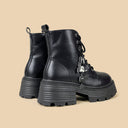 Dark Kawaii Ghost Charm Platform Boots - Women's Ghost Bobo's House 