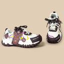 Dark Mocha Magic Deer Chunky Sneakers - Women's Reindeer Bobo's House 