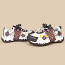 Dark Mocha Magic Deer Chunky Sneakers - Women's Reindeer Bobo's House 